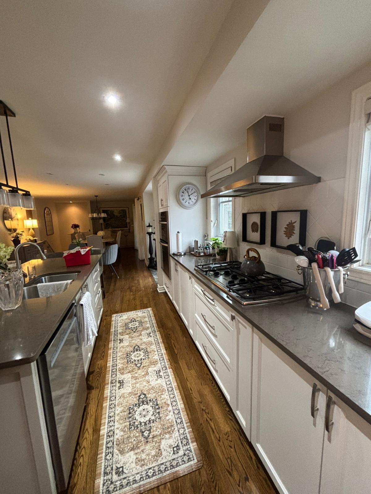 Galley Kitchen — Top to Bottom
